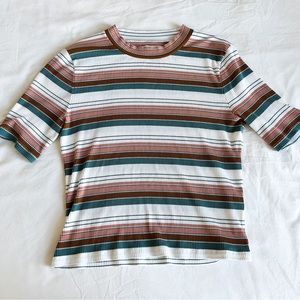 Madewell Striped Colorful Top